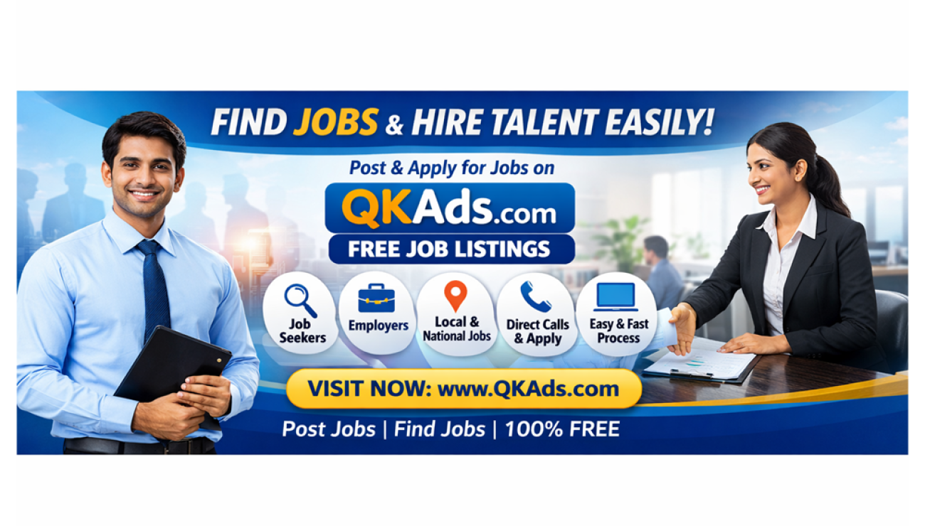 Find Jobs or Hire Talent Easily with QKAds.com
