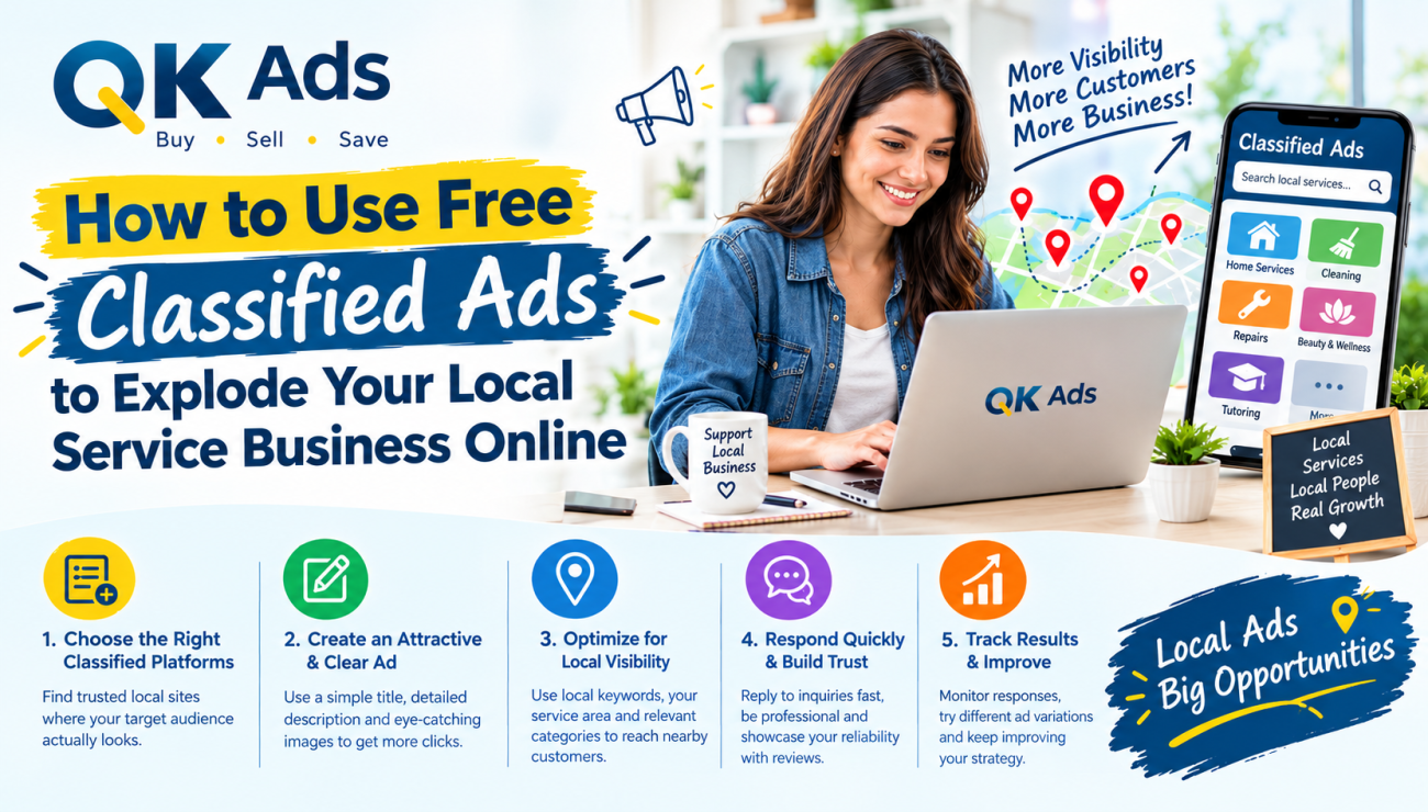 How to Use Free Classified Ads to Explode Your Local Service Business Online