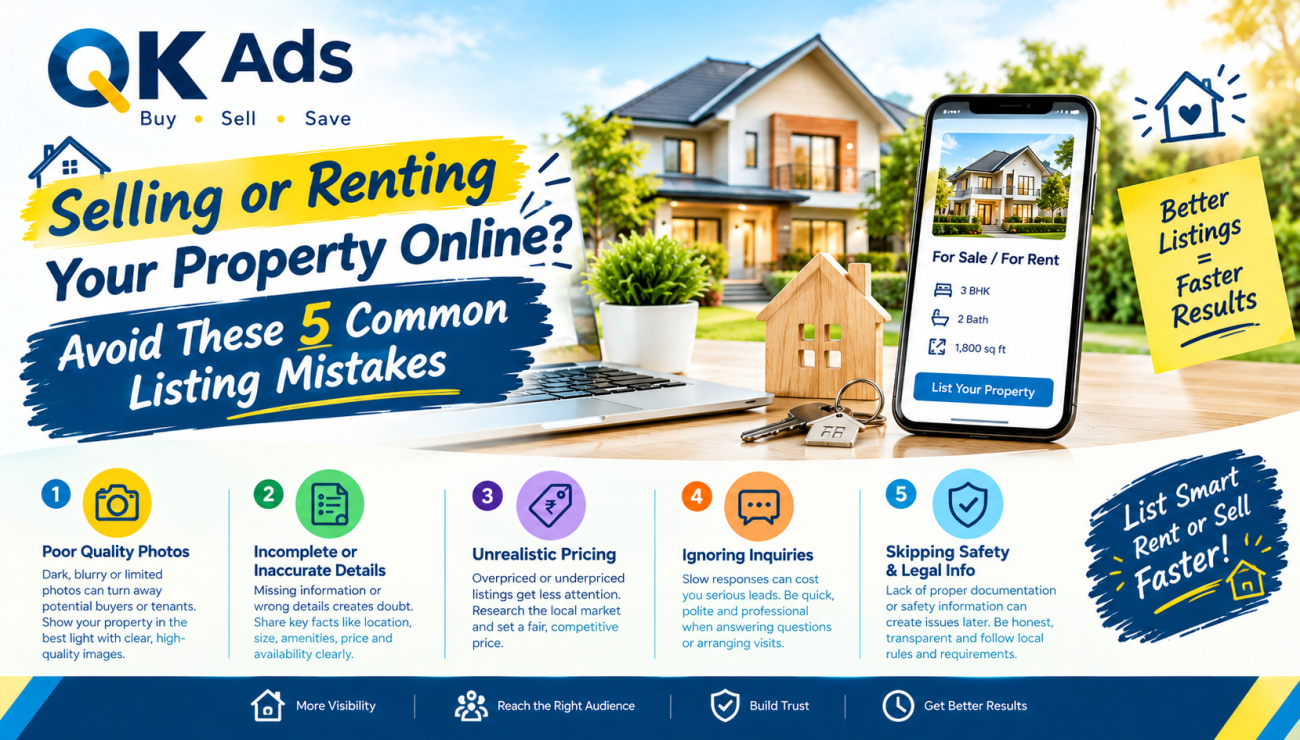 Selling or Renting Your Property Online? Avoid These 5 Common Listing Mistakes