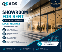 Premium Showroom for Rent in Sector 32-D Chandigarh