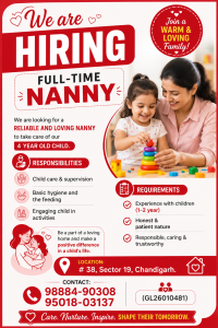 Full-Time Nanny Required – Apply Now!