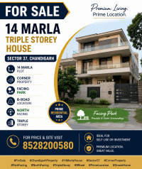 Premium 14 Marla Triple Storey House in Sector 37, Chandigarh