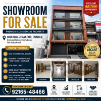 SHOWROOM FOR SALE – PRIME COMMERCIAL PROPERTY IN DHAKOLI, ZIRAKPUR