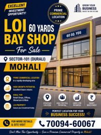 LOI Bay Shop for Sale – Sector 101, Mohali (Durali)