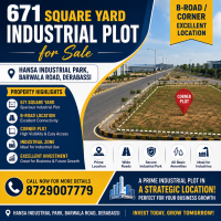 671 Sq. Yd. Dual-Frontage Corner Plot | Hansa Industrial Park,